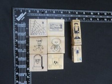 Halloween Rubber Mounted Stamps 8 Pieces
