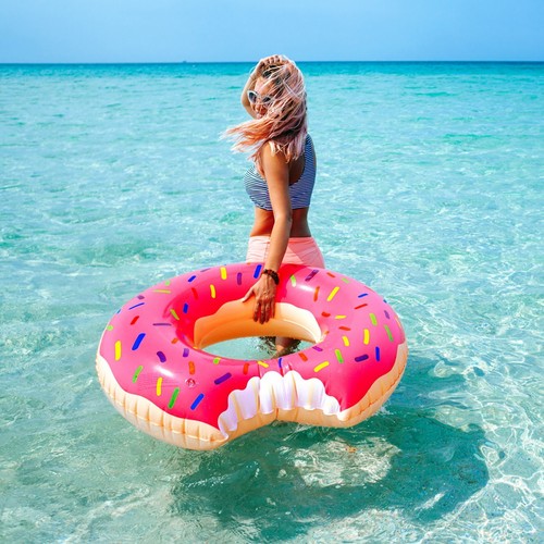 Flotador DONUT aro para Piscina playa colchoneta 80 | eBay