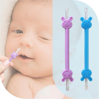 Baby Nose Ear Cleaning Tool 2 Pack - Nasal Booger Ear Clearner Dual Earwax Snot 