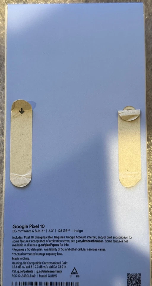 Google Pixel 10 5G mmWave- 128GB - Indigo (T-Mobile ONLY) - Brand New In Box - Image 3 of 3