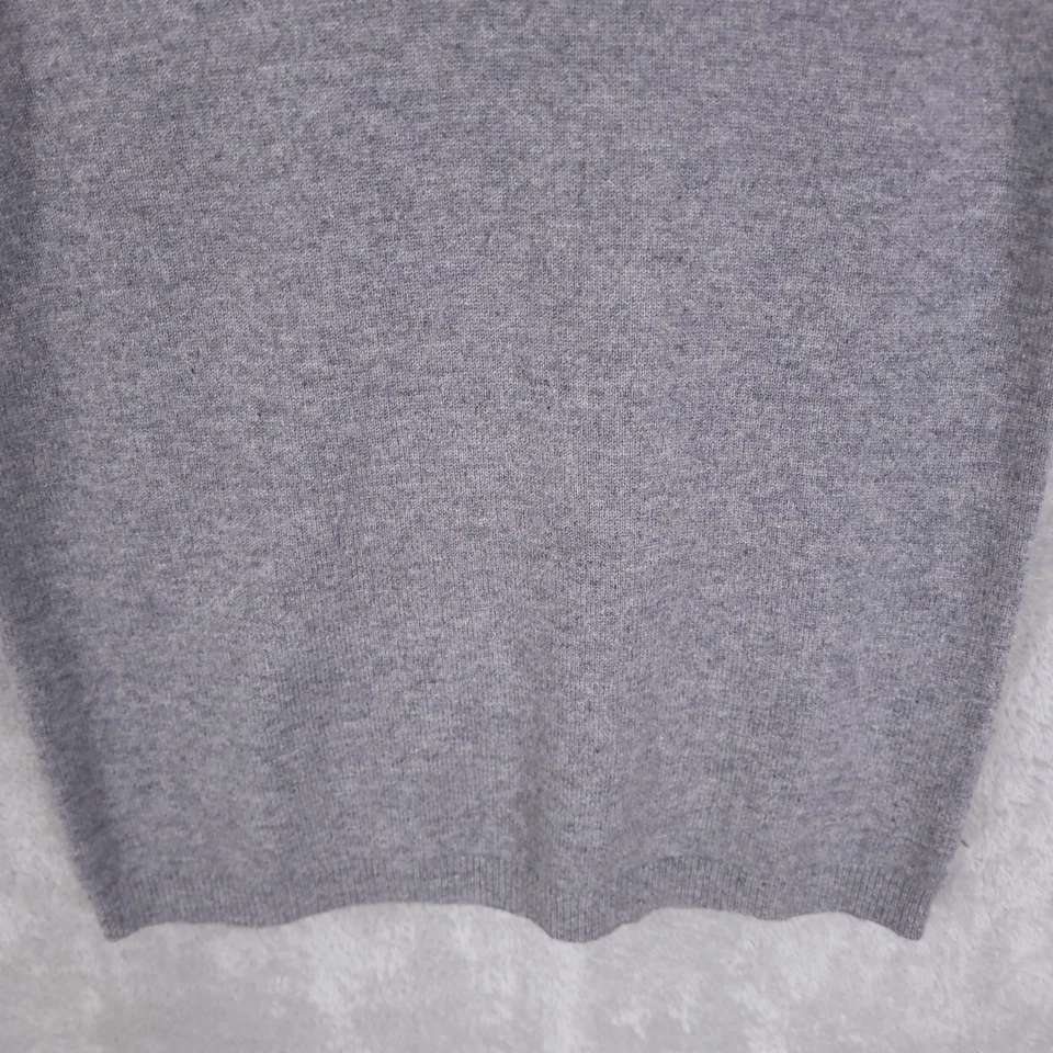 Chaleco Suéter Cashmere C By Bloomingdale's Para Mujer Talla M Gris 2 Capas Academia Foto 2 de 4