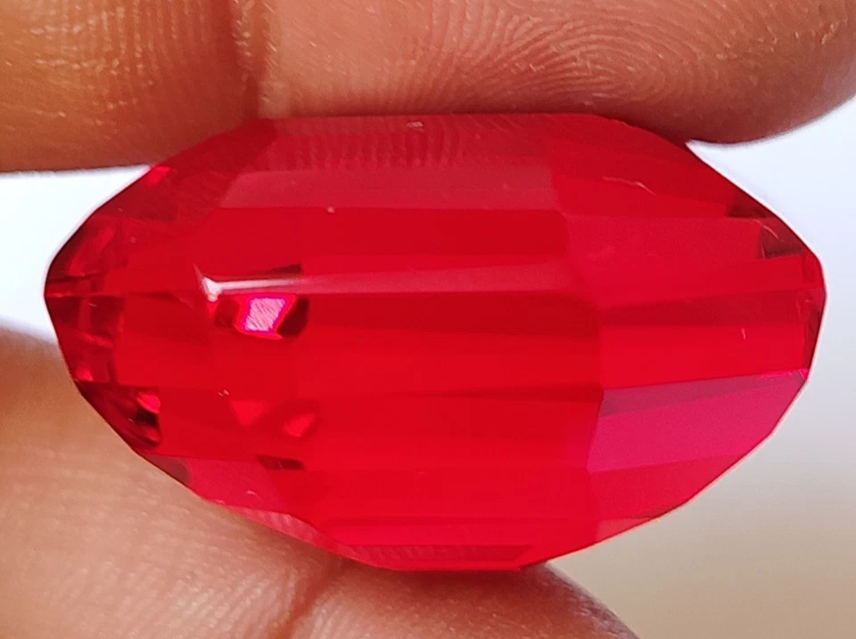 AAA+ Large Red Ruby Square Cut 96.10 Ct. Huge Loose Gemstone Gift for Women/Her - Image 3 of 4