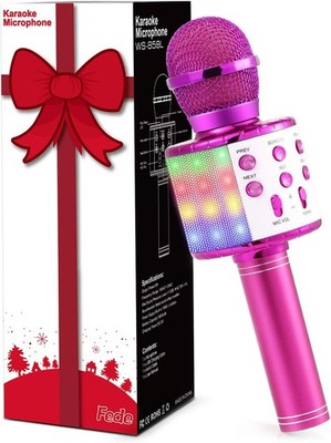Karaoke Mikrofon Bluetooth kabellos Kinder Jugendliche Lautsprecher KTV