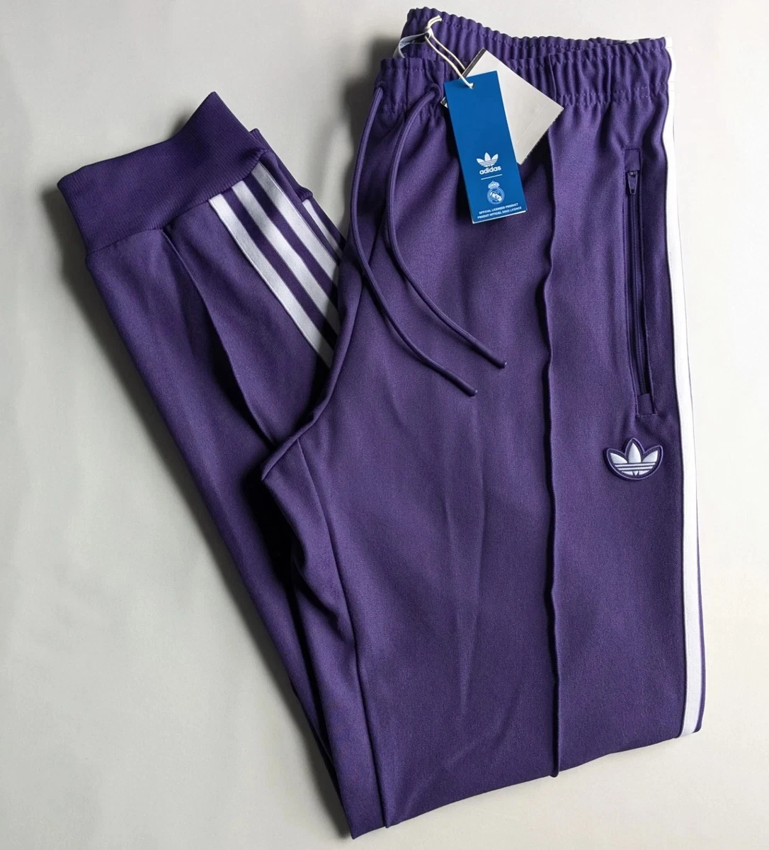 adidas Men Track Pants Purple Activewear Pants for Men for sale | eBay