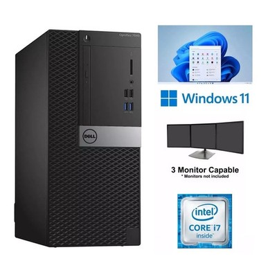 Dell OptiPlex 7040 MT Desktop PC i7-6700 3.40GHz 8GB 256GB SSD