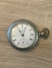 Antique 1900 Elgin 18s Pocket Watch Grade 207 7J Dueber Silverine Case REPAIR