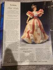 Lenox Vintage Print Ad First Waltz 1980s? Porcelain 