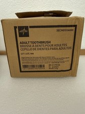 144/Box Medline MDS136000 Adult Toothbrush Individually Wrapped Extra Soft