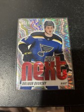 2025-26 Upper Deck Allure Hues Next Dalibor Dvorsky HN-11Spectrum Red /399 (RC) 