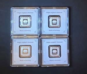 Geiger Edelmetalle Premium .999 Silver Bars 5g x4 (20g) Zertifikat