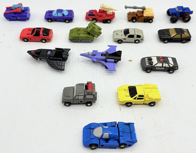 15pc Vtg TRANSFORMERS G1 Micromasters Vehicle Car Collection *EXCELLENT*