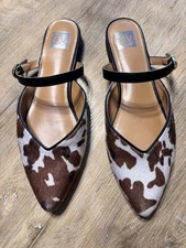  DV by Dolce Vita Women’s Cow Print Mules Size 11