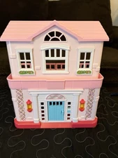 Member's Mark Girl's House Playset Pink House Furniture Plays IT'S A SMALL WORLD