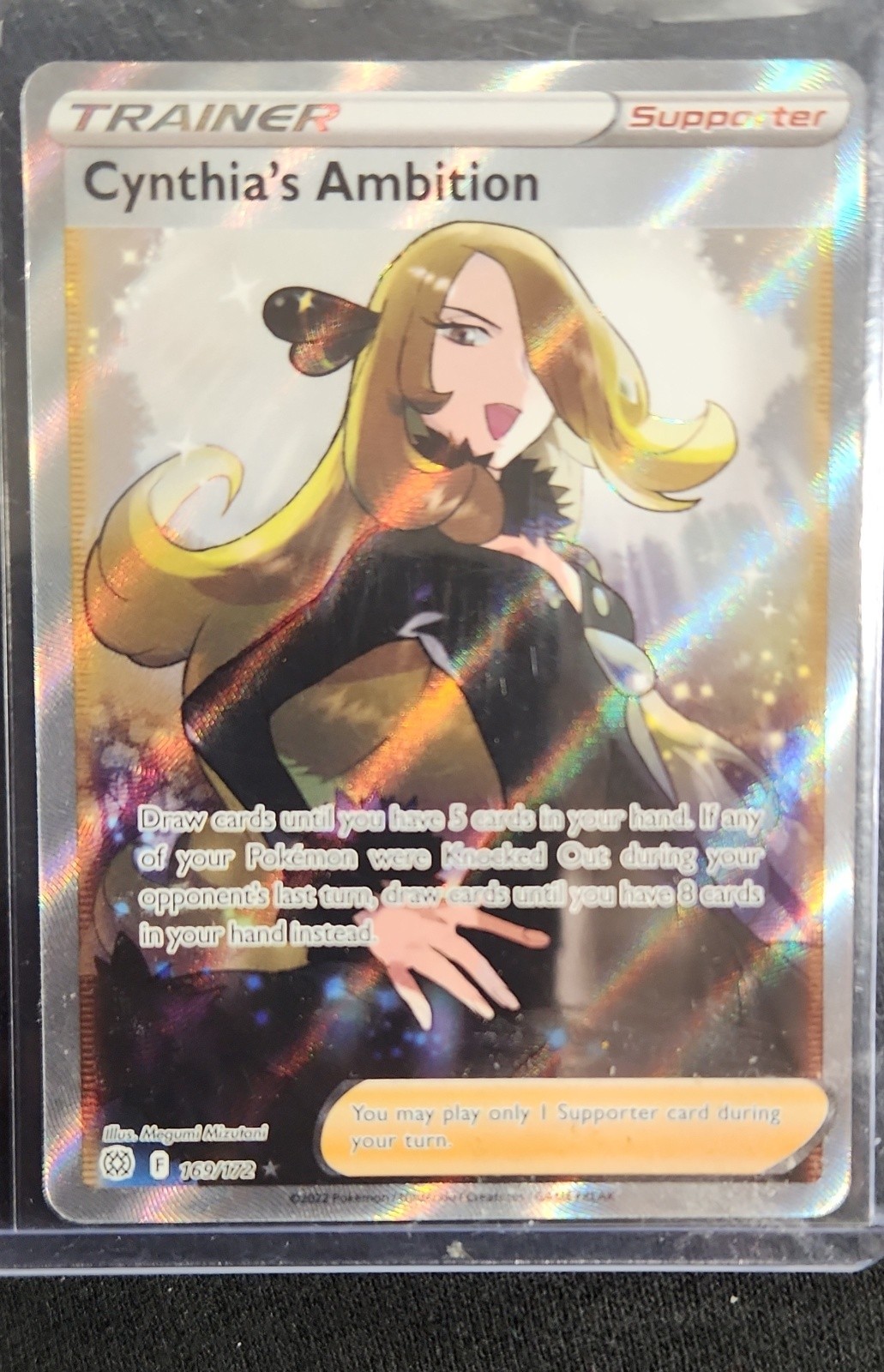 Cynthia's Ambition (Full Art) 169/172 Swsh09: Brilliant Stars Holo