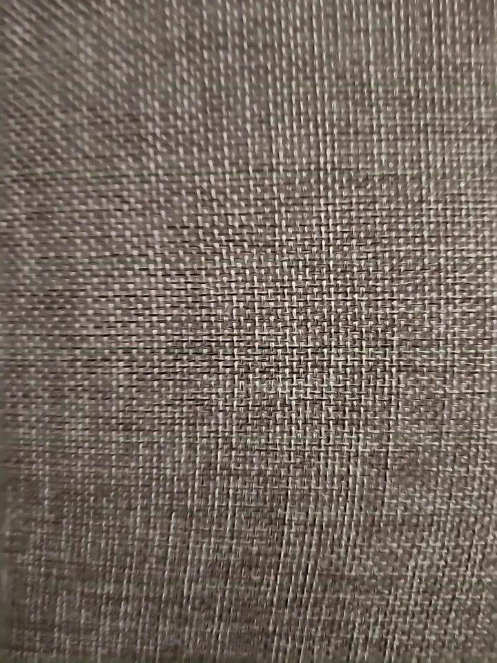 Shelved Lamp Brown and Beige Canvas Material Silver Metal - Image 2 of 4