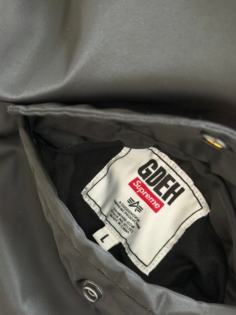Supreme x GOODENOUGH Reversible MA-1 Bomber Jacket - Size Large