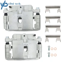 2× Front Disc Brake Caliper w/Bracket For Chevy Silverado 2500 3500 Sierra 01-07