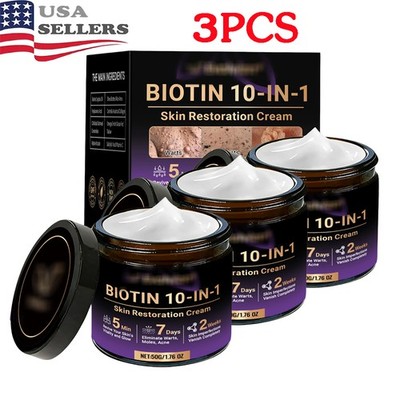 Biotin 10-in-1 Skin Restoration Cream, 2026 Professional Skin Treatment Cream ~