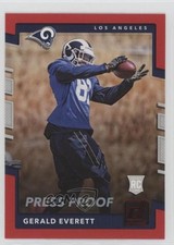 2017 Panini Donruss Rookies Press Proof Red Gerald Everett #392 rp9