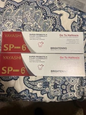 2 Pack Yayashi SP-6 Probiotic Whitening Toothpaste Oral Health NEW 120g 09/2027