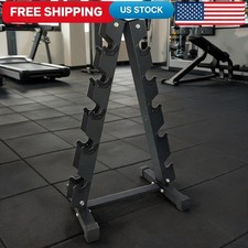 5-Tier A-Frame Dumbbell Rack Stand, Carbon Steel Weight Organizer Duty Heavy