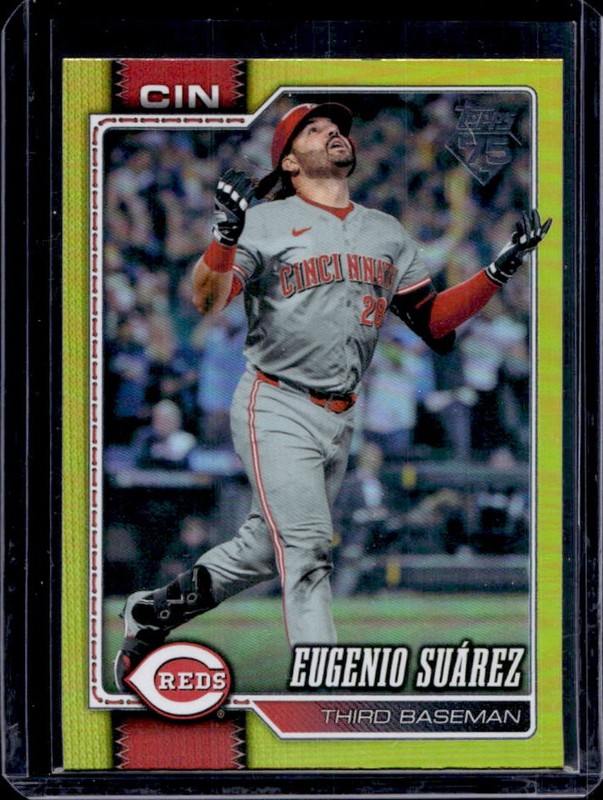 2026 Topps Eugenio Suarez Yellow Rainbow Foil #/399 Reds