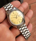 Seiko SKXY85 1995 Golden Textured Sunburst Dial Retro Rare Vintage Auto 7S26 JDM