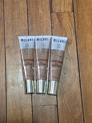 3 PK NEW/Sealed Milani Glow Hydrating Skin Tint  # 310 Medium To Dark Full Size
