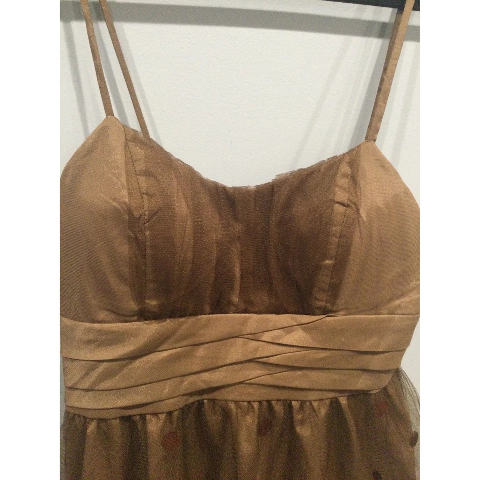 Mini Vestido Babydoll Katia Para Mujer De Colección Mediano Marrón Hada Grunge Y2K Cóctel Baile de graduación Foto 2 de 4