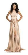 Johnathan Kayne Evening Gown 8072 size 4 In Gold New With Tags