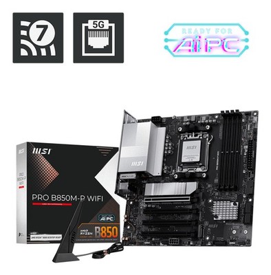 Motherboard MSI PRO B850M-P WIFI - micro ATX - Socket AM5 - AMD B850