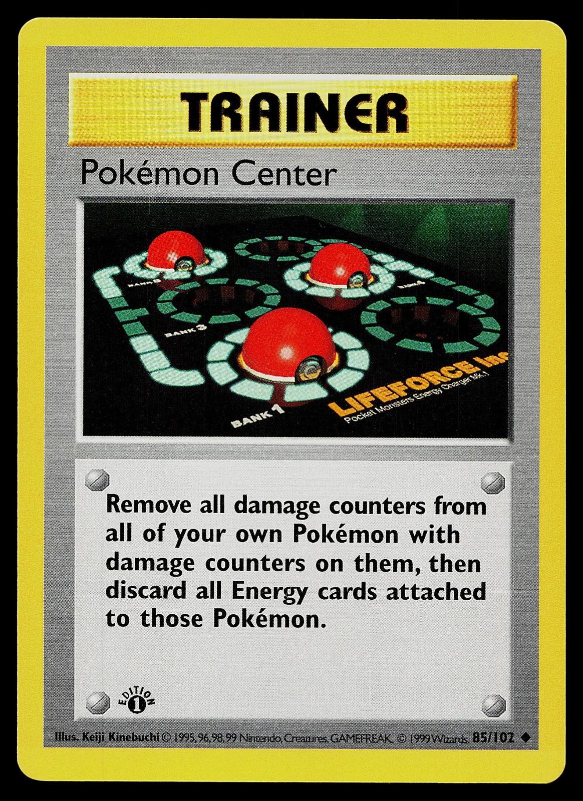 Pokemon Card - Pokemon Center Base Set Shadowless 85/102 1st Edition Uncommon