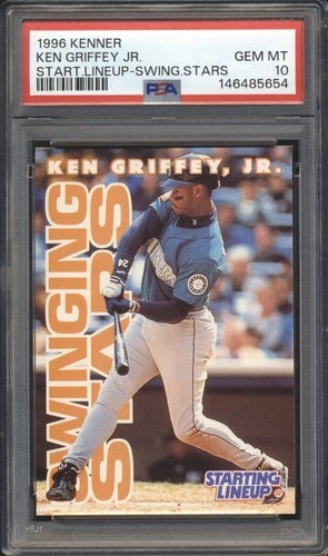 1996 Kenner Starting Lineup SLU SWINGING STAR Ken Griffey Jr PSA 10 HOF POP 3
