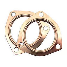 SCE Gaskets 4250 Pro Copper Collector Gasket - 2-1/2 in Diameter - 3-Bolt- Pair