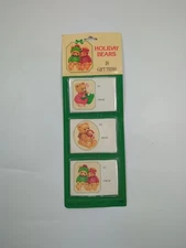 Vtg Eureka The Paper Magic Group Holiday Bears Gift Tags Christmas Trim NIP