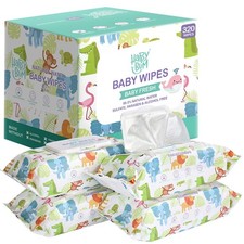 Sensitive Water Baby Diaper Wipes, Baby Wipes, Unscented, 4 Flip-top packs 3...