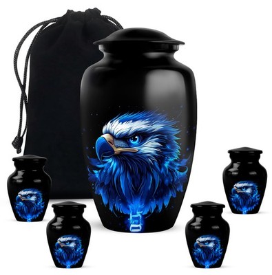 Blue Eagle Small Ashes Keepsake Female Mom Dad Women Male Combo 5