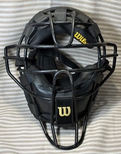 Masque De Catcher Baseball WA Catchers WACM1 - Métal Cage Cuir - Taille M - Ancien