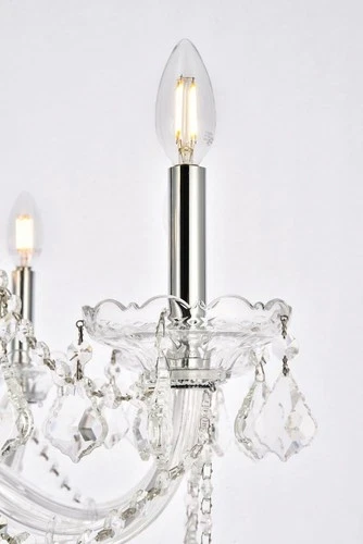 Elegant Lighting Verona 28" 8 Light Royal Crystal Chandelier - Picture 5 of 6