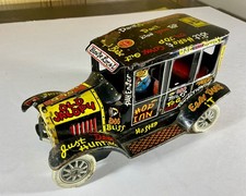 Marx 1950's Vintage Old Jalopy Wind-Up Tin Toy Car / Runs Great See Video