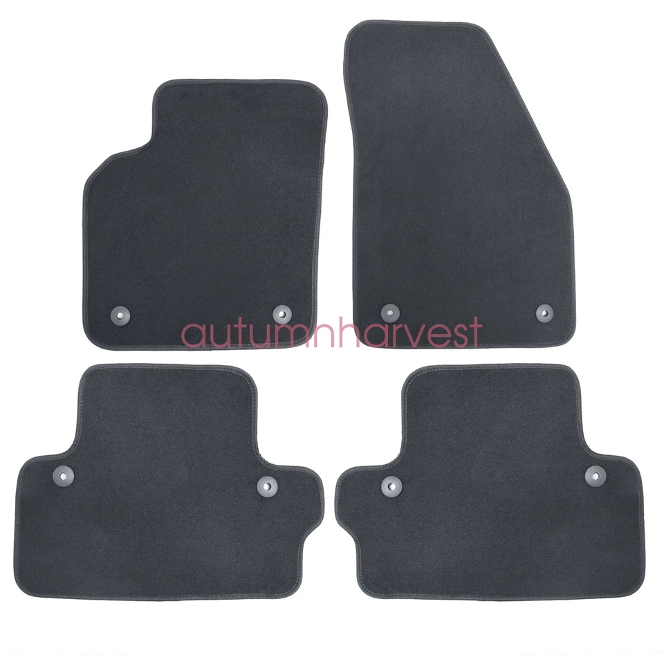 4 piezas alfombrillas de terciopelo de repuesto delanteras y traseras para Volvo C70 2006-2013 Foto 4 de 4