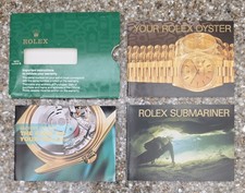 Vintage Rolex Submariner Manual Booklet Set with Paper Sleeve Paperwork Ephemera