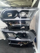 For 2021-2024 Dodge Durango Black FULL LED Projector Headlights SET