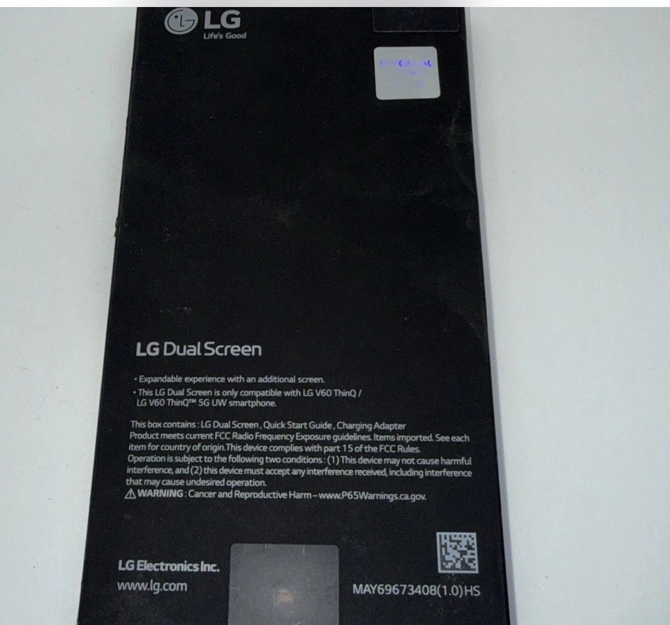 Funda Original LG Doble Pantalla para Teléfono LG V60 ThinQ 5G LM-V605n OEM A21 Foto 3 de 3