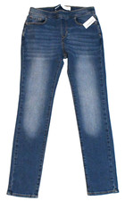 NWT Old Navy Wow Skinny Pull-On Denim Blue Jeans Girls XL 14-16 Adjustable Waist