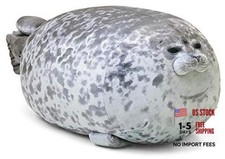 Chubby Blob Seal Pillow,Stuffed Cotton Plush Animal Toy Cute Ocean