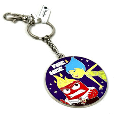 Disney Parks 2018 Silver Pixar Fest Inside Out Joy Anger Fire and Nice Keychain