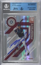 JSA Certified 2005 Donruss Elite Status 36/37 Mike Morse Encased by BGS Auto 0lm