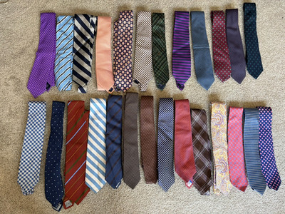 lot of 26 luxury ties (Turnbull Asser, R. Hanauer, Peter Millar, Altea and more)