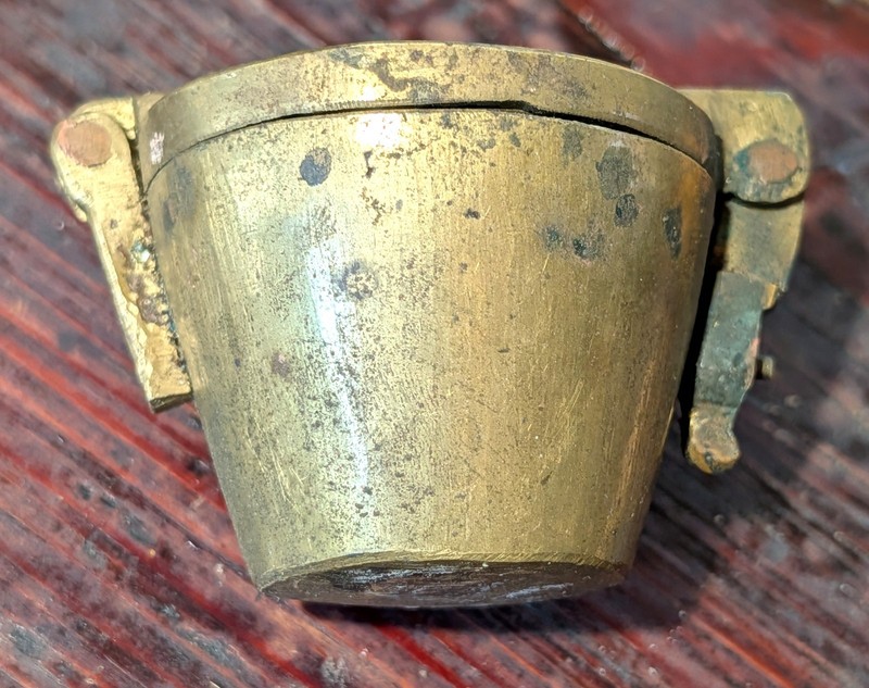 Antique Apothecary Brass Nesting Cup Scale Weights Set - Complete & Graduated